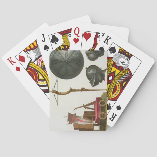 Baralho O chariot, a besta e a armadura milaneses, (Verso)