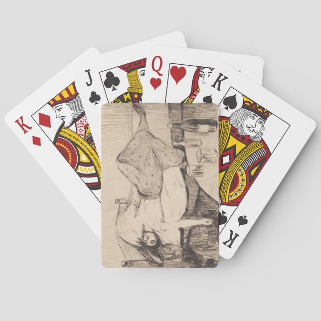 Baralho O dia seguinte (por Edvard Munch) (Verso)