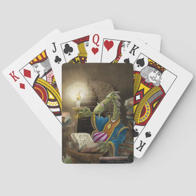 Baralho o dragão jogando cartas (Verso)