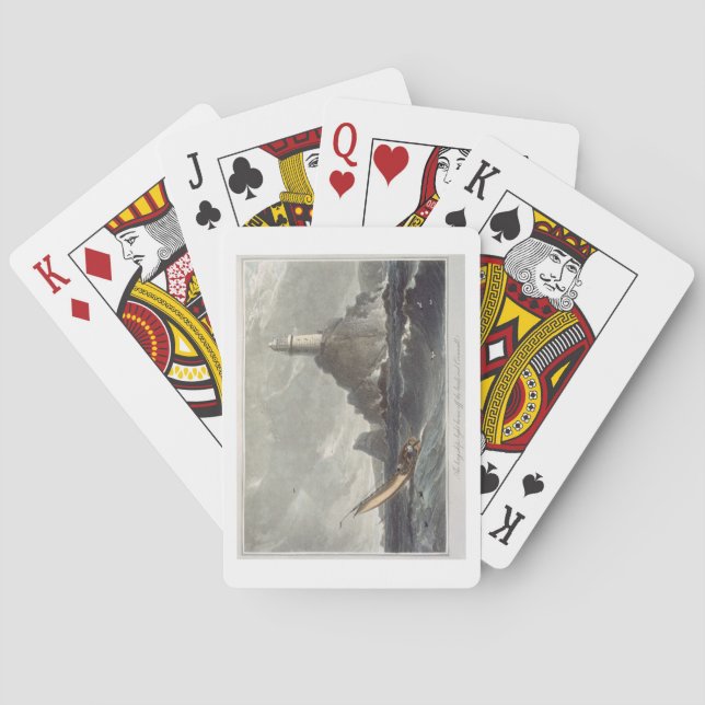 Baralho O farol dos longships das terras termina, (Verso)