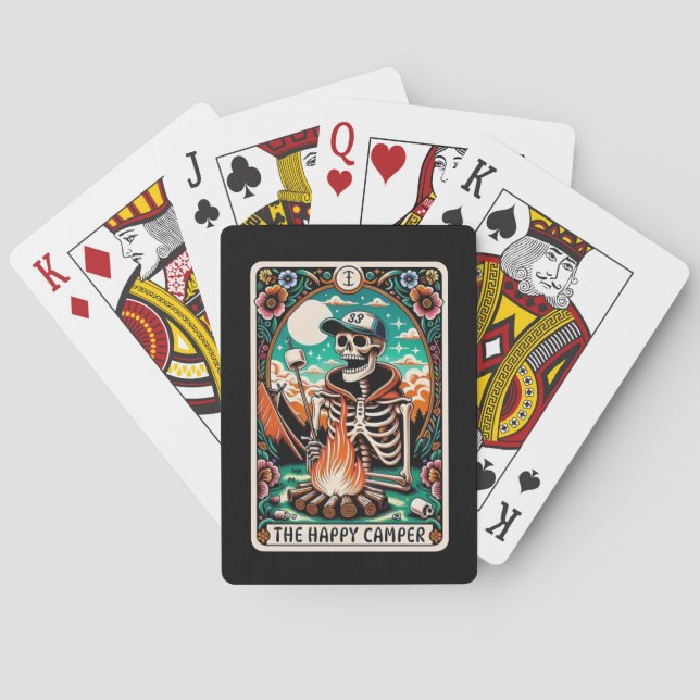 Baralho O Feliz Esqueleto de Camper Tarot Poker Deck (Verso)