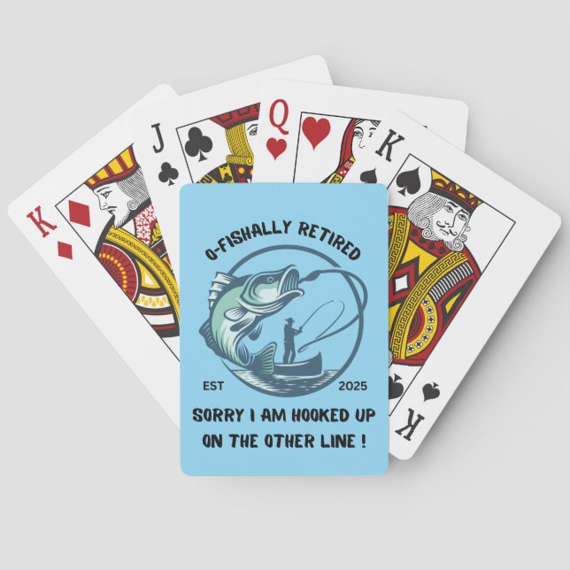 Baralho O-Fishally Retired Playing Cards, Retirement Gift (Verso)