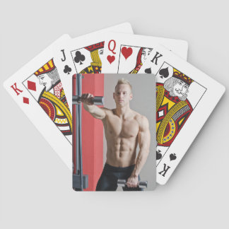 Baralho O Homem Muscular Sexual Sem Camisa, Louro e Cara Q