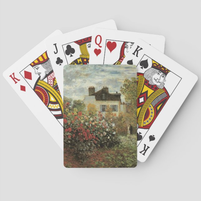 Baralho O Jardim de Monet em Argenteuil de Claude Monet (Verso)