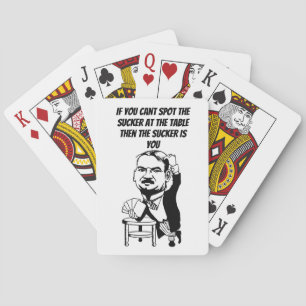 Baralho O jogo do jogador de pôquer marca de arte