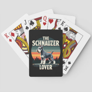 Baralho O Lover Schnauzer - Design De Cachorro Retroativo