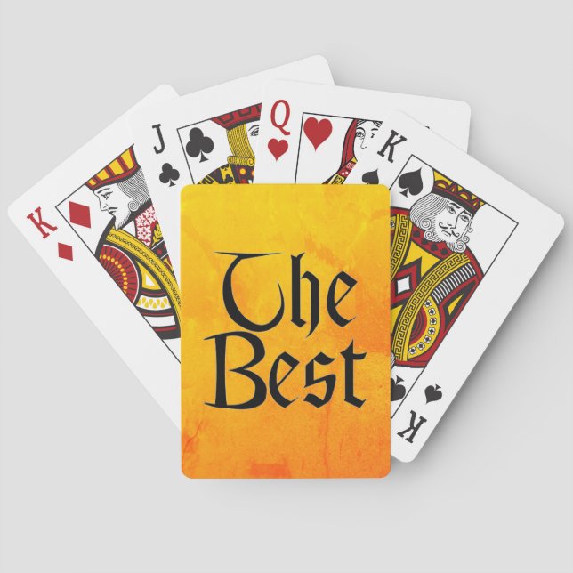 Baralho O Melhor Poker jogando cartas (Verso)