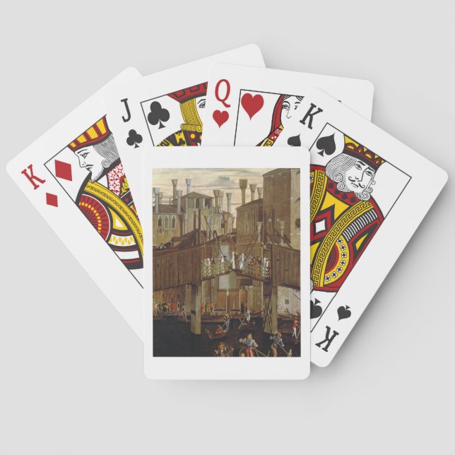 Baralho O Milagre do Relic da Santa Cruz, detalhe (Verso)