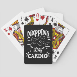 Baralho O Napping É O Meu Cardio Simples Design De Gato En