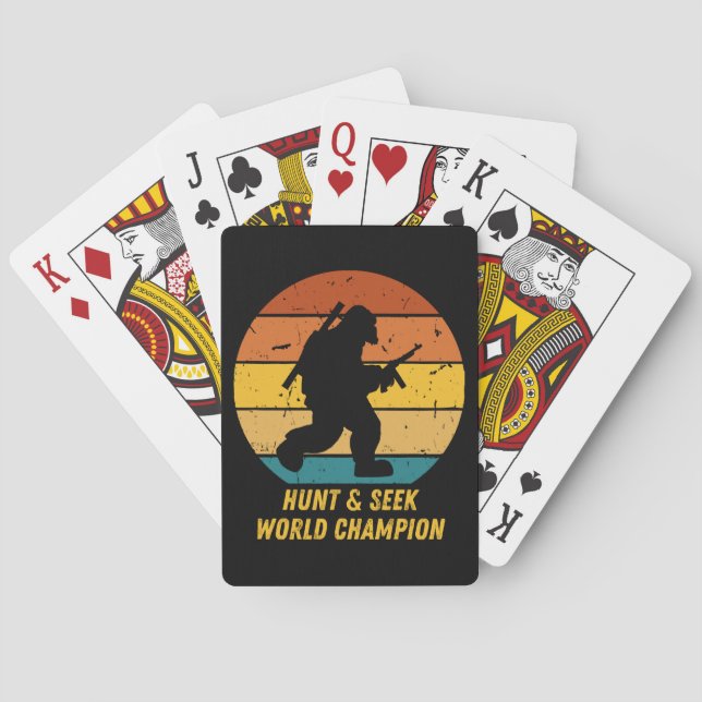 Baralho O Pé Grande Não Quer Esconder-Se E Procurar Mais A (Verso)