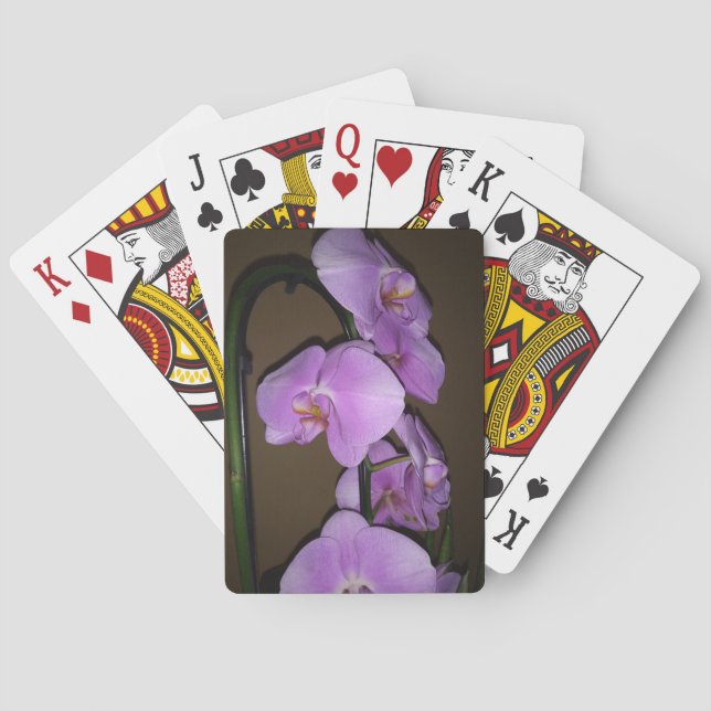Baralho O perfeito poço orquídeo das cartas de jogar (Verso)