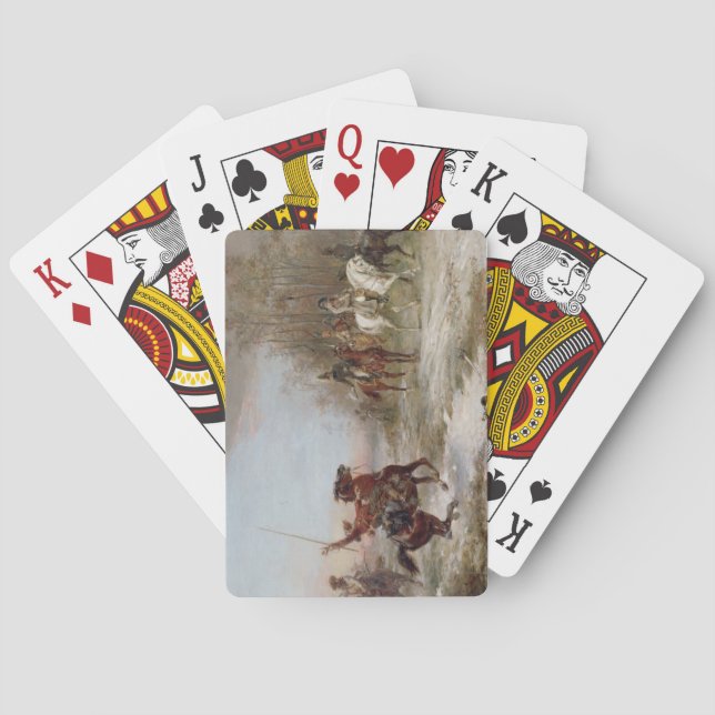 Baralho O perigo de Napoleon no Brienne-le-Castelo, c.1891 (Verso)