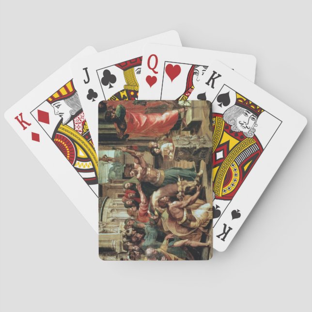 Baralho O Sacrifício em Lystra (desenho animado para a Sis (Verso)