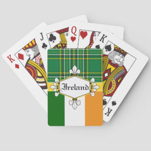 Baralho O Tartan nacional de Ireland, bandeira,