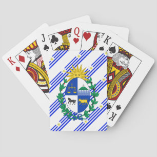 Baralho O Uruguayan listra a bandeira