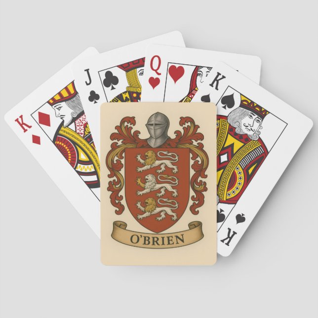 Baralho O'Brien Family Crest Poker cards (Verso)