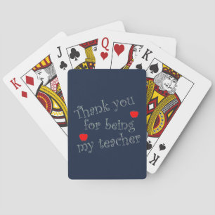 Baralho Obrigado Professor Red Apple Classroom Apreciaçã