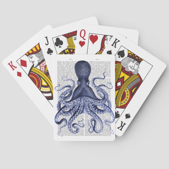 Baralho Octopus azul (Verso)
