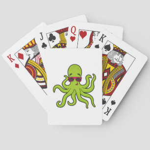 Baralho Octopus com óculos de sol