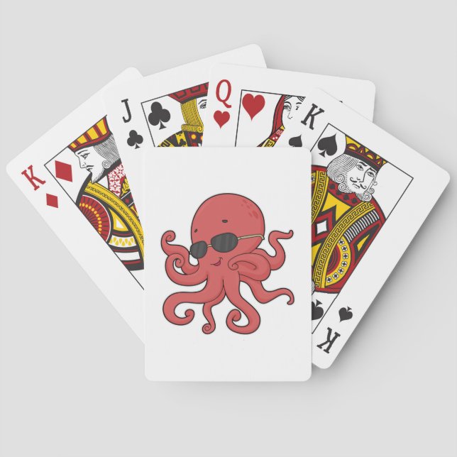 Baralho Octopus Óculos escuros (Verso)