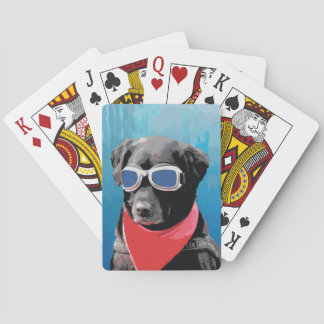 Baralho Óculos de proteção vermelhos do azul do Bandana do