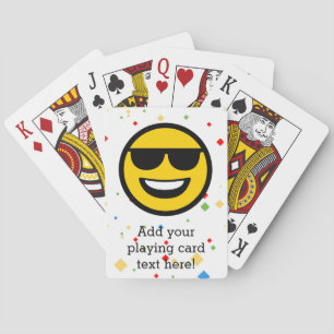 Baralho Óculos de sol legal Emoji