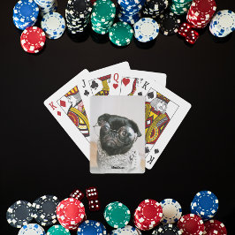 Baralho Óculos Vestidos de Black Pug