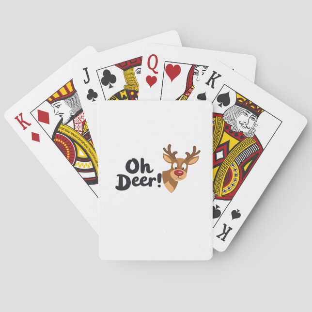 Baralho Oh Deer Estilo Estético Moderno  (Verso)