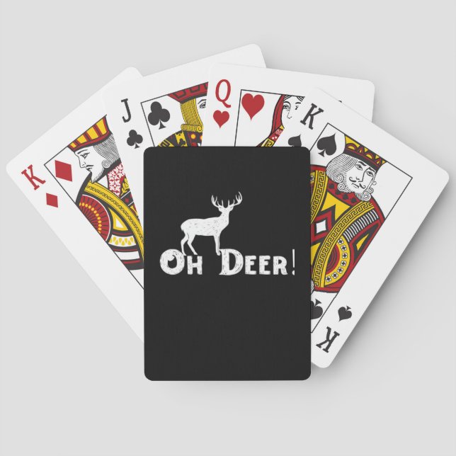 Baralho Oh Deer Estilo Gráfico Limpo  (Verso)