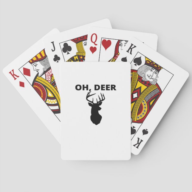 Baralho Oh Deer Oh Dear Whimsical Art Style  (Verso)