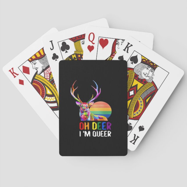 Baralho Oh Deer Queer Minimal Modern Style  (Verso)