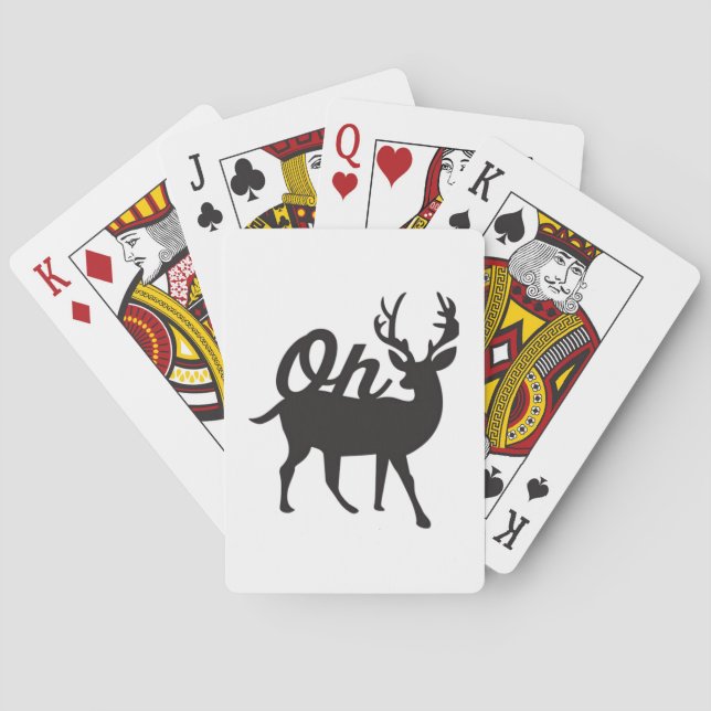 Baralho Oh Deer Retro Classic Vibe  (Verso)