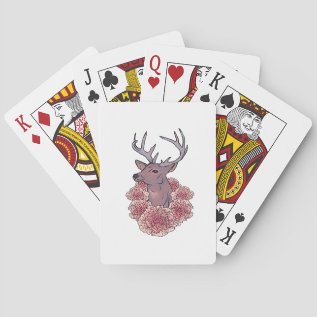 Baralho Oh Deer Trendy Minimal Aesthetic  (Verso)