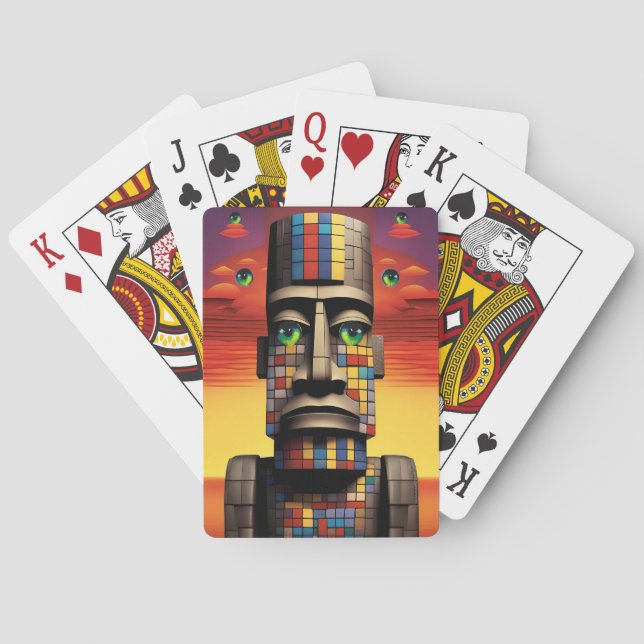 Baralho Olhos do Pop de Moais Ken Gage Surrealismo (Verso)