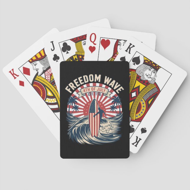 Baralho Onda da Liberdade 4 de Julho (Verso)