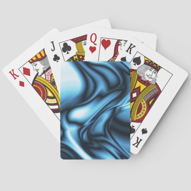 Baralho Onda de Seda Azul (Verso)