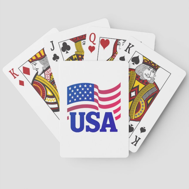 Baralho Onda de Unidade dos Estados Unidos (Verso)