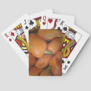 Baralho Orange Chili Pepper Vegetables Foto Southwest