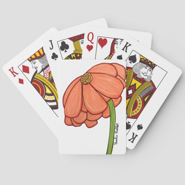 Baralho Orange Flower Notebook (Verso)