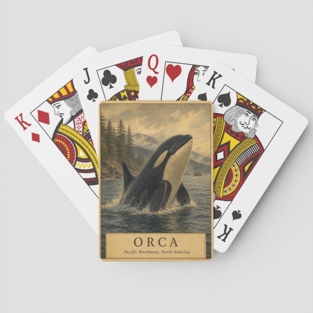 Baralho Orca Pacífico Noroeste VINTAGE (Verso)