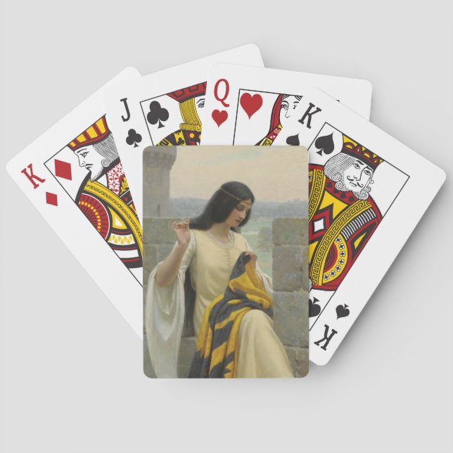 Baralho Ordenando o Sinalizador Padrão (Mulher Medieval) (Verso)