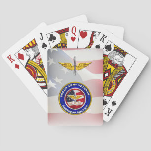 Baralho Orgão do Exército Veterano Aviation USA Flag