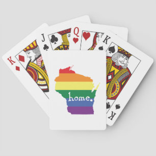 Baralho Orgulho gay de Wisconsin  Mapa do lar