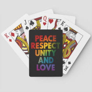Baralho Orgulho Paz Respeito Unidade E Amor 
