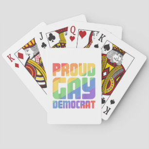 Baralho Orgulhoso Democrata Gay Engraçado LGBT