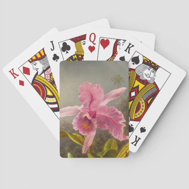 Baralho Orquídea com Dois Beija-flores Heade (Verso)