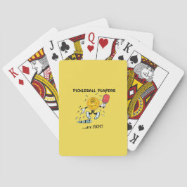 Baralho Os jogadores de Pickleball são cartões quentes