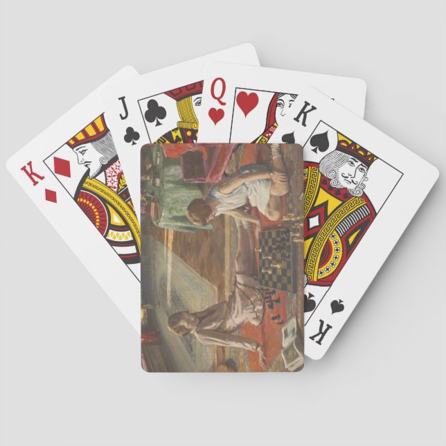 Baralho Os Jogadores de Xadrez (por John Lavery) (Verso)