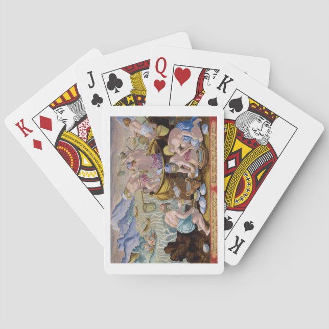 Baralho Os nativos que pescam para moluscos gigantes no (Verso)