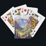 Baralho Ouray Colorado Viagem Art Vintage<br><div class="desc">Ouray no estilo de arte vetorial. Ouray,  Colorado,  também conhecido como Suiça da América,  é de longe um dos lugares mais subestimados no Colorado.</div>